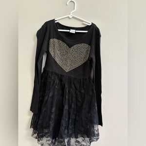 Flowers by Zoe Black Top with Gold Embellishments